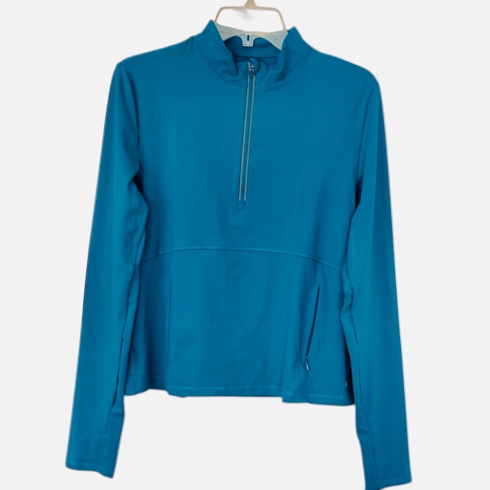 NWT Layer 8 Women's Teal Long Sleeve Quarter Zip